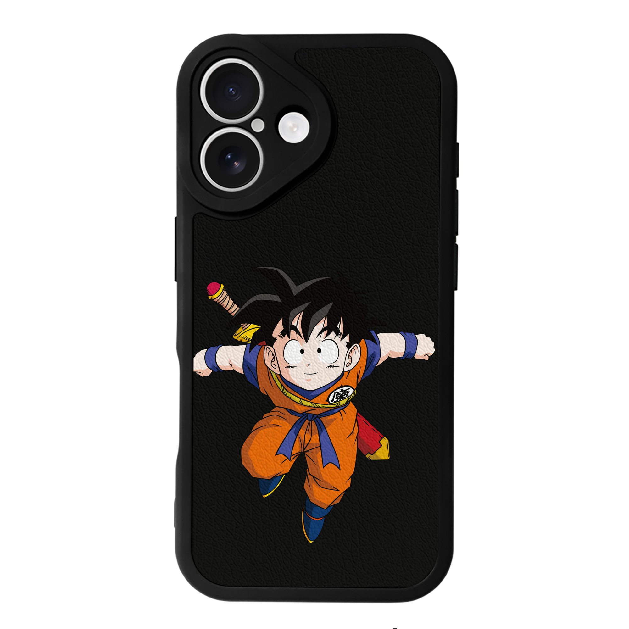 （画像用） ドラゴンボール 孫悟空（そん ごくう）Son Goku カカロット DRAGON BALL Kakarotto 【iPhone 16シリーズ対応】シリコンスマホケース（レザー調） 材質：シリコン
